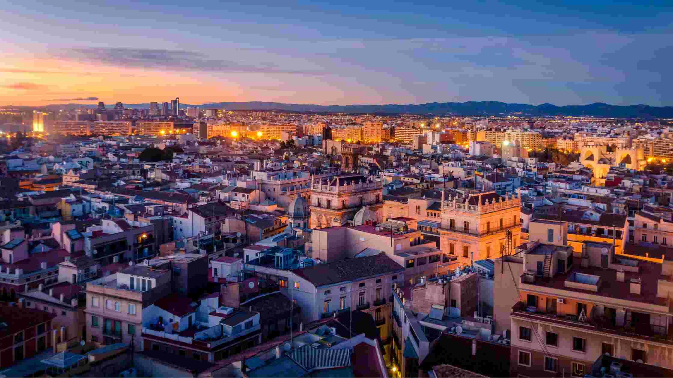 Vista de Valencia, zona principal de servicio de Los Cerrajeros Valencia